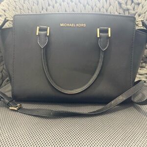 Michael Kors Black Satchel Bag